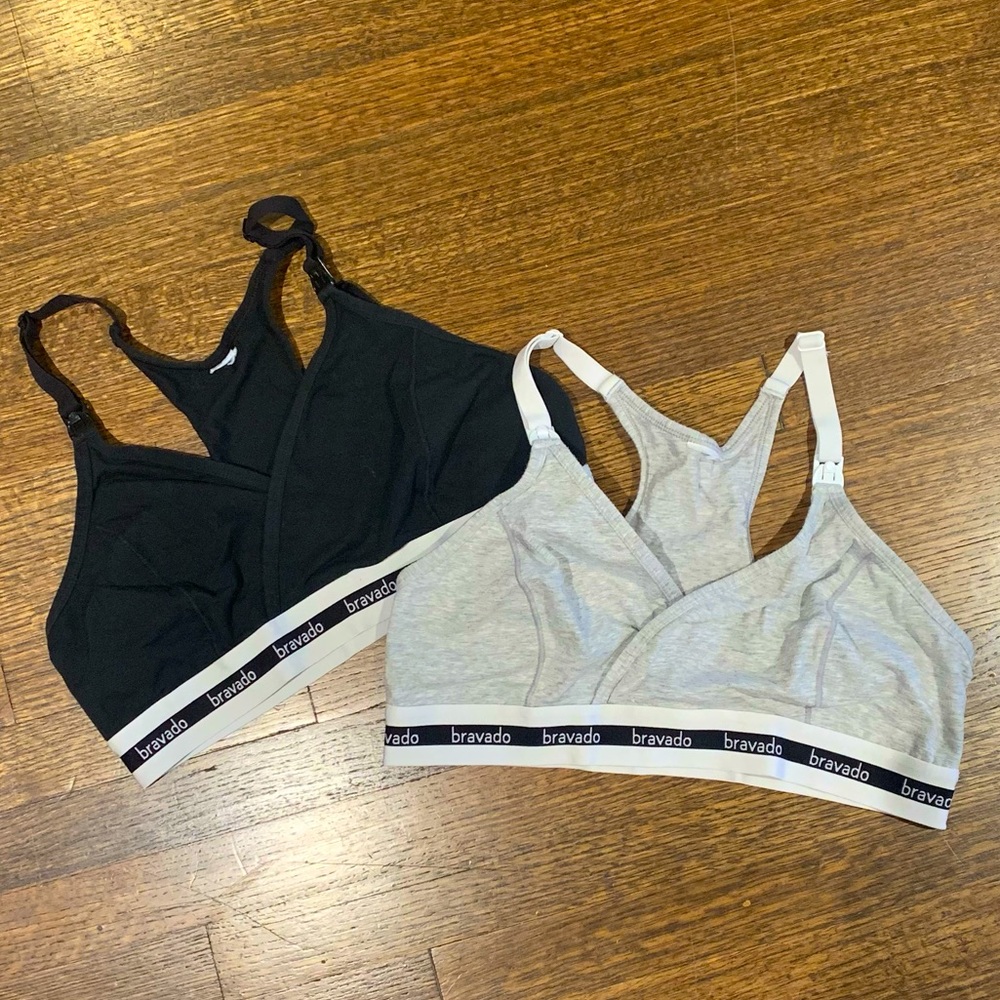 Two Bravado nursing bras size L